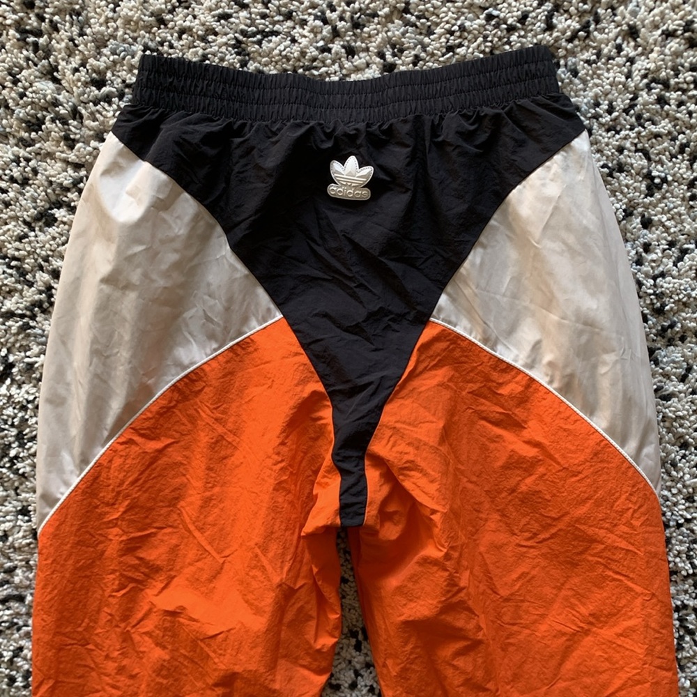 adidas Colorblock Track Pants in Orange, White, Tan and Black - Picture 14 of 16
